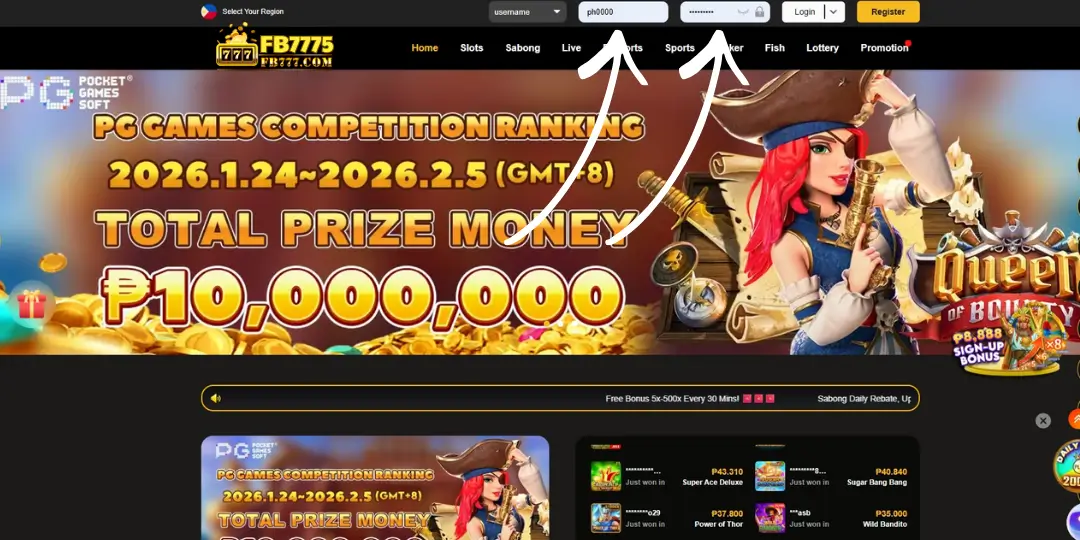 Hakbang-hakbang na Gabay sa Pag-login sa FB7775